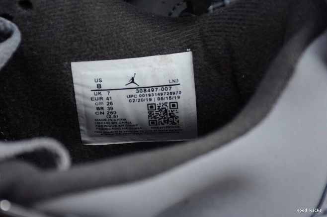 Rep Grey 308497-007 Air 4 Cool Jordan (2019) Retro 0722